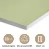 Kiwi - Lijntekening - Minimalistisch - Groen PET vilt klein -closeup_NL