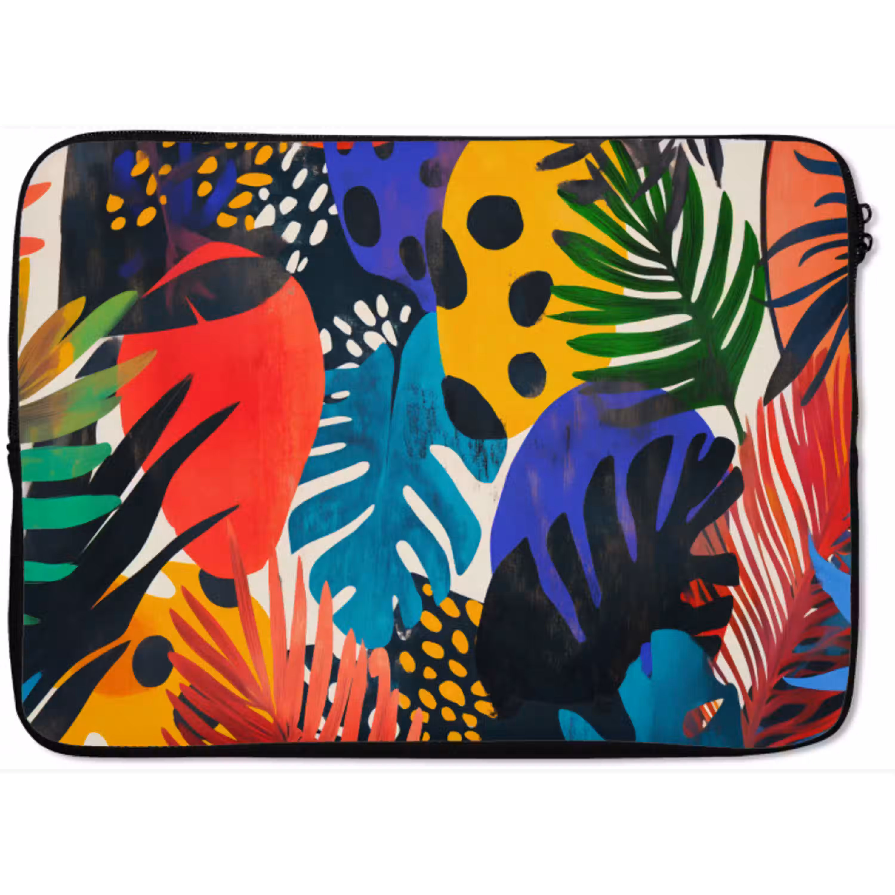 Bladeren - Vormen - Abstract - Kleurrijk laptophoes neopreen klein -zkaufland3dotto