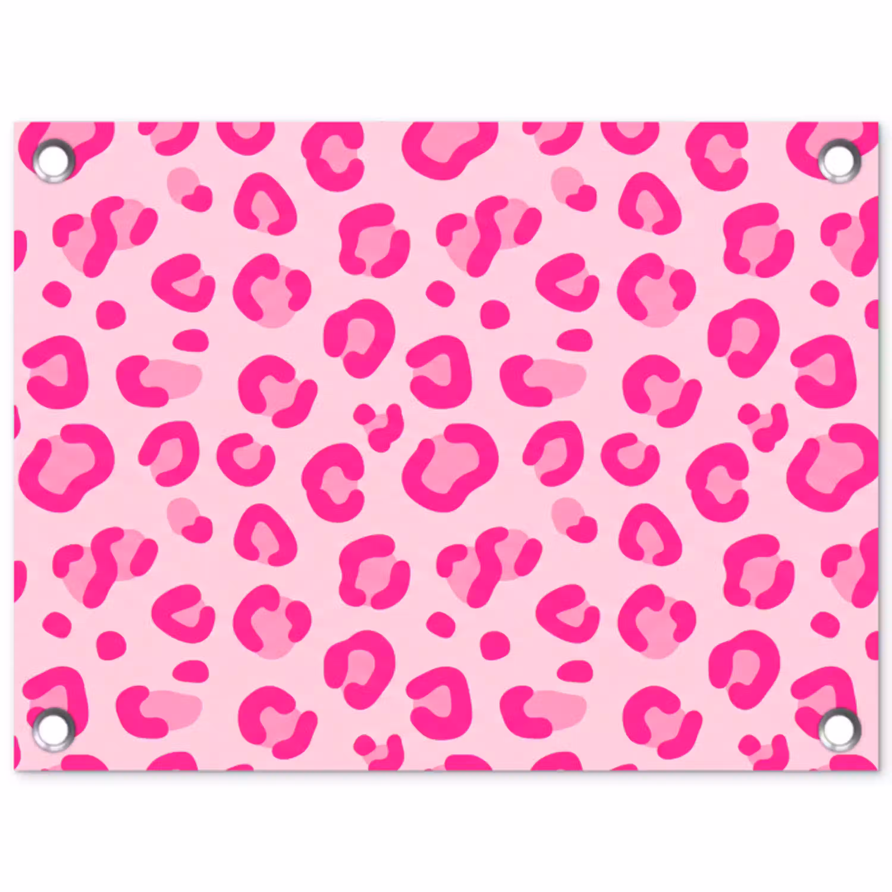 Dierenprint - Patroon - Abstract - Modern - Roze tuinposter los doek klein -3d