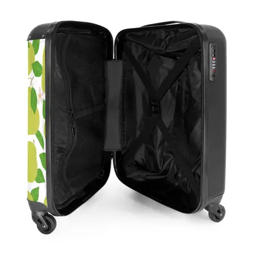 Pastel fruit - Peren NBS - Handbagage koffer - Kinderen Unisex middel -binnenkant