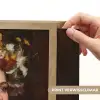 Portret - Vrouw - Bloemen Light Box met batterij (Wandlamp) middel -USP_websiteprintNL