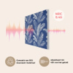 Blad - Palm - Blauw PET vilt klein 837 -USP_NL
