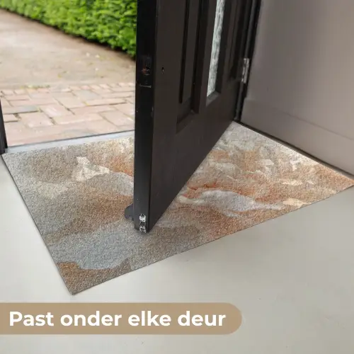 Close up - Pioenroos - Lichtroze Deurmat klein -USP_NL