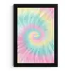Pasteltinten - Tie dye - Roze fotolijst zwart zonder passe partout klein -3d