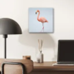 Flamingo - Zee - Roze aluminium wit klein -sfeer5