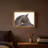 Portret - Paard - Elegant Light Box met batterij (Wandlamp) middel -sfeer4