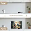 Toekan - Vogels - Bloemen - Natuur - Jungle keuken achterwand spatscherm klein -voor_na_FR