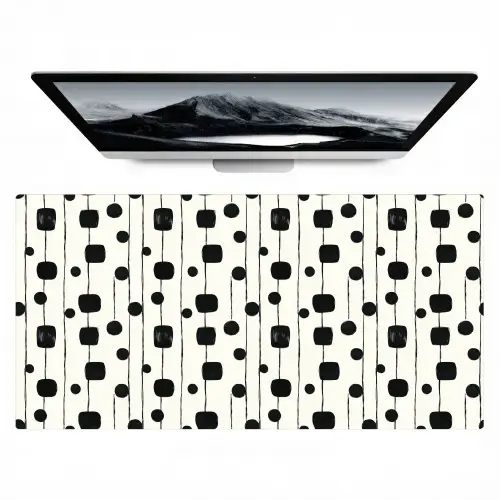 Grafisch - Modern - Zwart Muismat XXL klein 681 -zzz3d