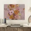 Schilderij - Bloemen - Rustiek - Roze PET vilt klein -sfeer1