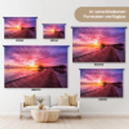 Steiger - Water - Zon - Roze - Horizon Wandkleed katoen klein -tsfeer8_DE