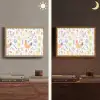 Patroon - Kip - Paaseieren Light Box met batterij (Wandlamp) middel -sfeer3
