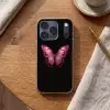 Vlinder - Fuchsia - Grafisch Telefoonhoesje iPhone 17 Pro klein -sfeer1