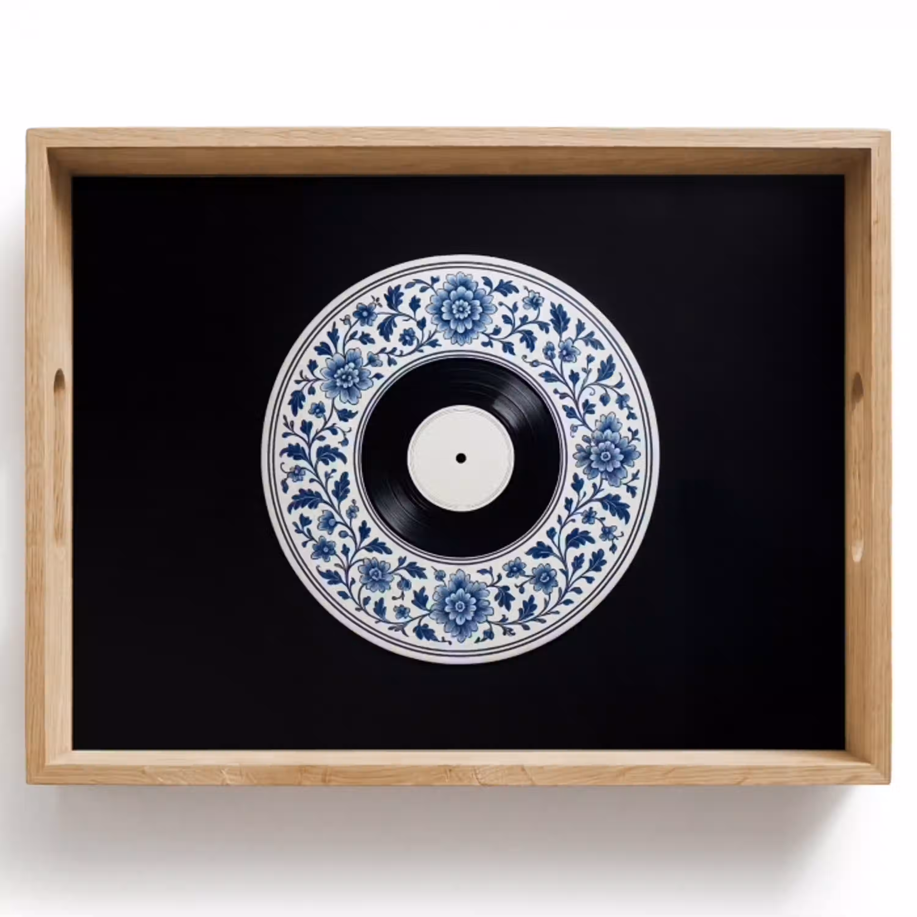 Vinyl - LP - Delfts Blauw - Muziek Dienblad Rechthoek middel -z3d_shopping