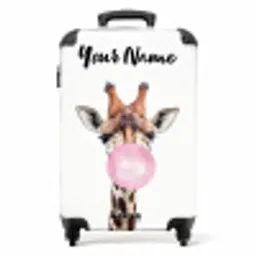Kauwende Kobus NBS - Handbagage koffer - Kinderen Unisex middel -productfoto_recht