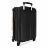 Dino patroon in pastelkleuren NBS - Handbagage koffer - Kinderen Unisex middel -achterkant