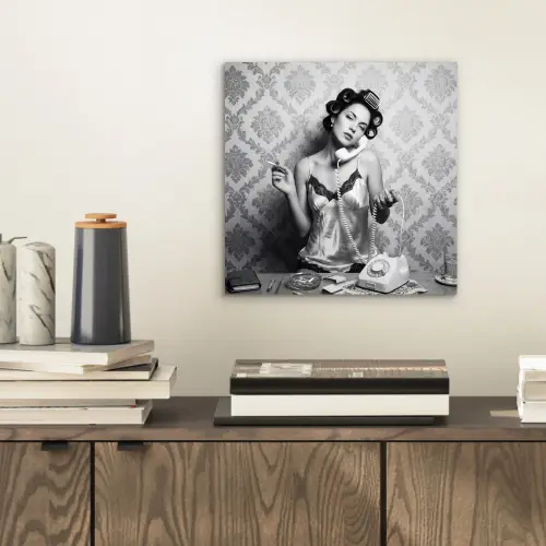 Chic - Vrouw - Zwart - Wit aluminium wit klein -sfeer1
