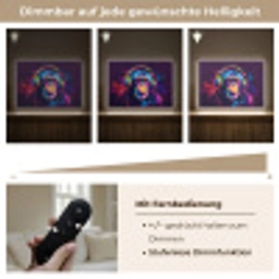 Aap - Koptelefoon - Muziek - Kleurrijk Light Box met batterij (Wandlamp) middel -USP_dimbaarDE