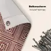 Geometrisch - Patroon - Rood Balkonbeschermer Duitsland klein 596 -closeup_NL