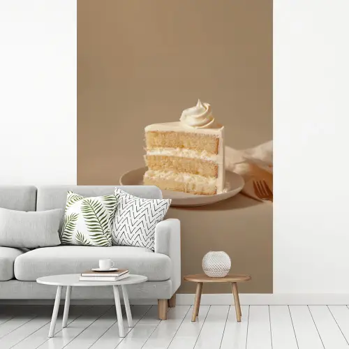 Vanilletaart - Cake - Romig fotobehang vinyl groot -woonkamer