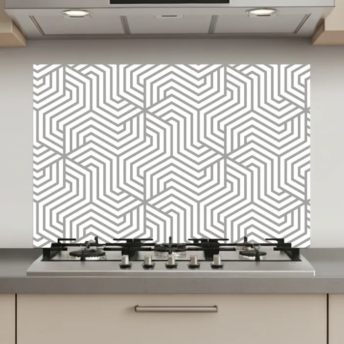Lijn - Design - Geometrie - Patroon keuken achterwand spatscherm klein 900 -3d_website