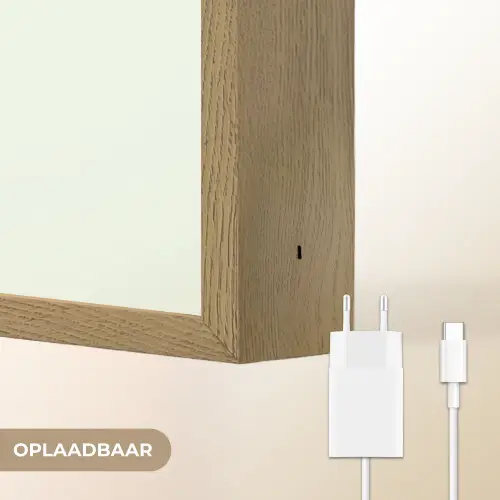 Focus on the good - Roze Light Box met batterij (Wandlamp) middel -USP_websiteoplaadbaarNL