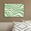 Zebrapatroon - Groen - Retro canvas 2cm klein -sfeer3