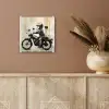 Vintage - Street art - Motor - Jongen - Graffiti - Zwart - Banksy plexiglas 5mm klein -sfeer5
