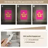 Quote - Retro - Roze Light Box met kabel (Tafellamp) klein -USP_dimbaarNL