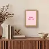 Girl power - Roze - Hartje Light Box met kabel (Tafellamp) klein -sfeer2