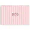 Nice - Strepen - Roze poster papier klein -3d