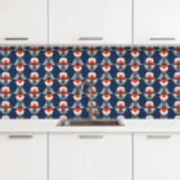 Patronen - Abstract - Bloemen keuken achterwand 2 middel 871 -3d