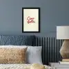 Ciao bella - Rood - Wit - Minimalistisch fotolijst zwart zonder passe partout klein -sfeer3