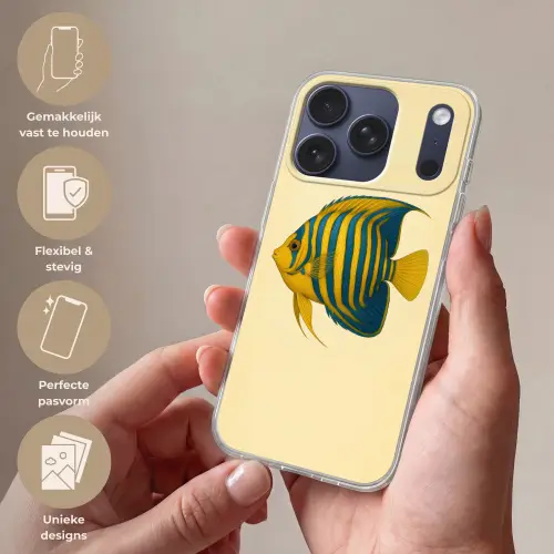 Felgeel - Vis - Strepen - Vinnen Telefoonhoesje iPhone 17 Pro klein -sfeer3_NL