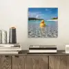 Tropisch - Badeend - geel aluminium wit klein -sfeer1