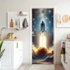 Ruimtevaart - Raket - Space - Sterren deurposter klein -sfeer5