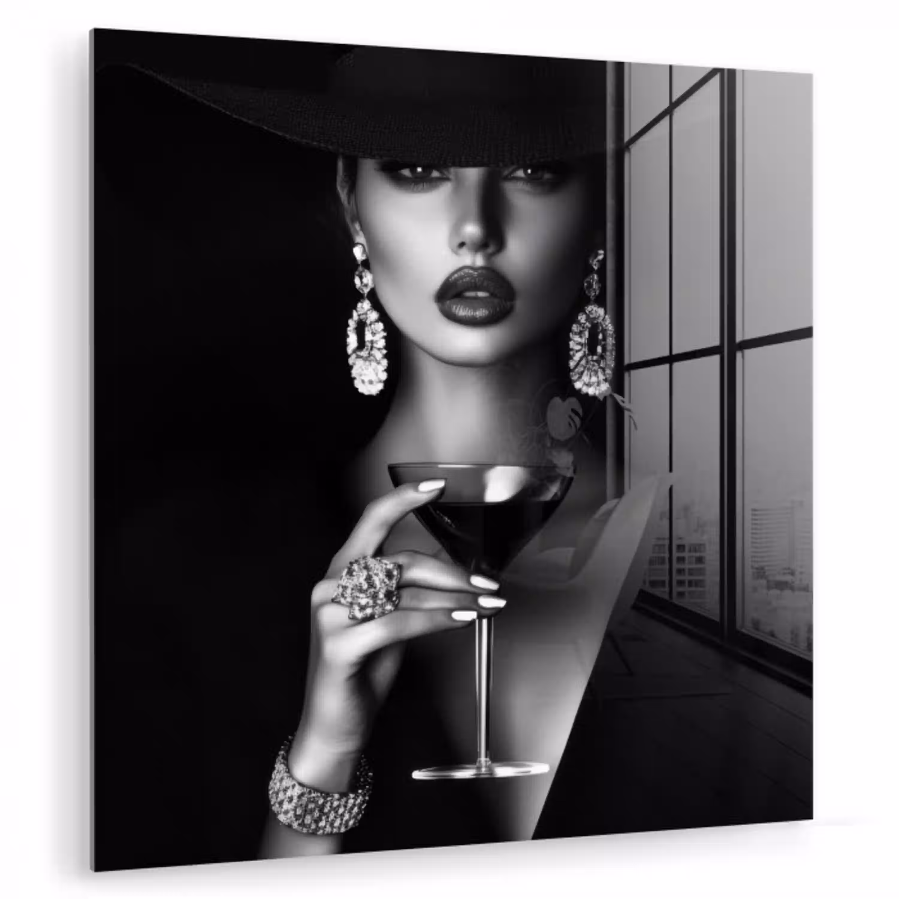 Vrouw - Cocktail - Chic plexiglas 5mm klein -zzzproduct_nieuw