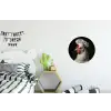 Kok - Rood - Kip Wandcirkel aluminium klein -kinderkamer