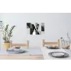 Buldog - Zwart - Abstract - Vlakken Muursticker klein -eettafel