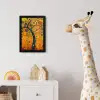 Abstract - Boom - Levensboom - Modern fotolijst zwart zonder passe partout klein -usfeer4_kinderkamer