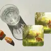 Konijn - Zonlicht - Bos onderzetter kurk middel -sfeer4