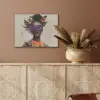 Vrouw - Zonnebril - Vlinder - Bloemen PET vilt klein -sfeer4