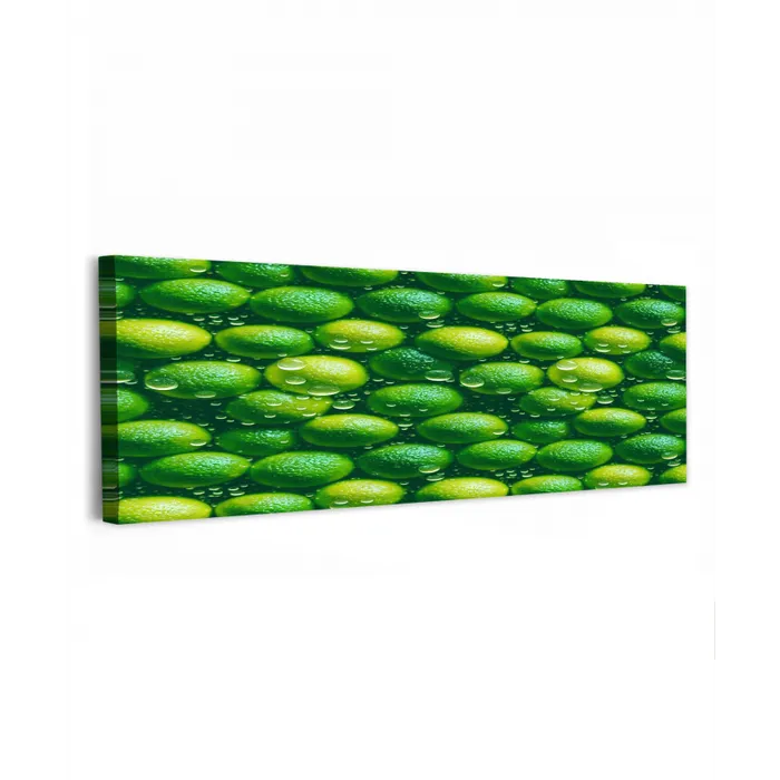 Limoenen - Druppels - Groen canvas 2cm klein 828 -z3d
