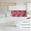 Patronen - Art Deco - Roze - Bloemen keuken achterwand 2 middel 871 -sfeer4_NL