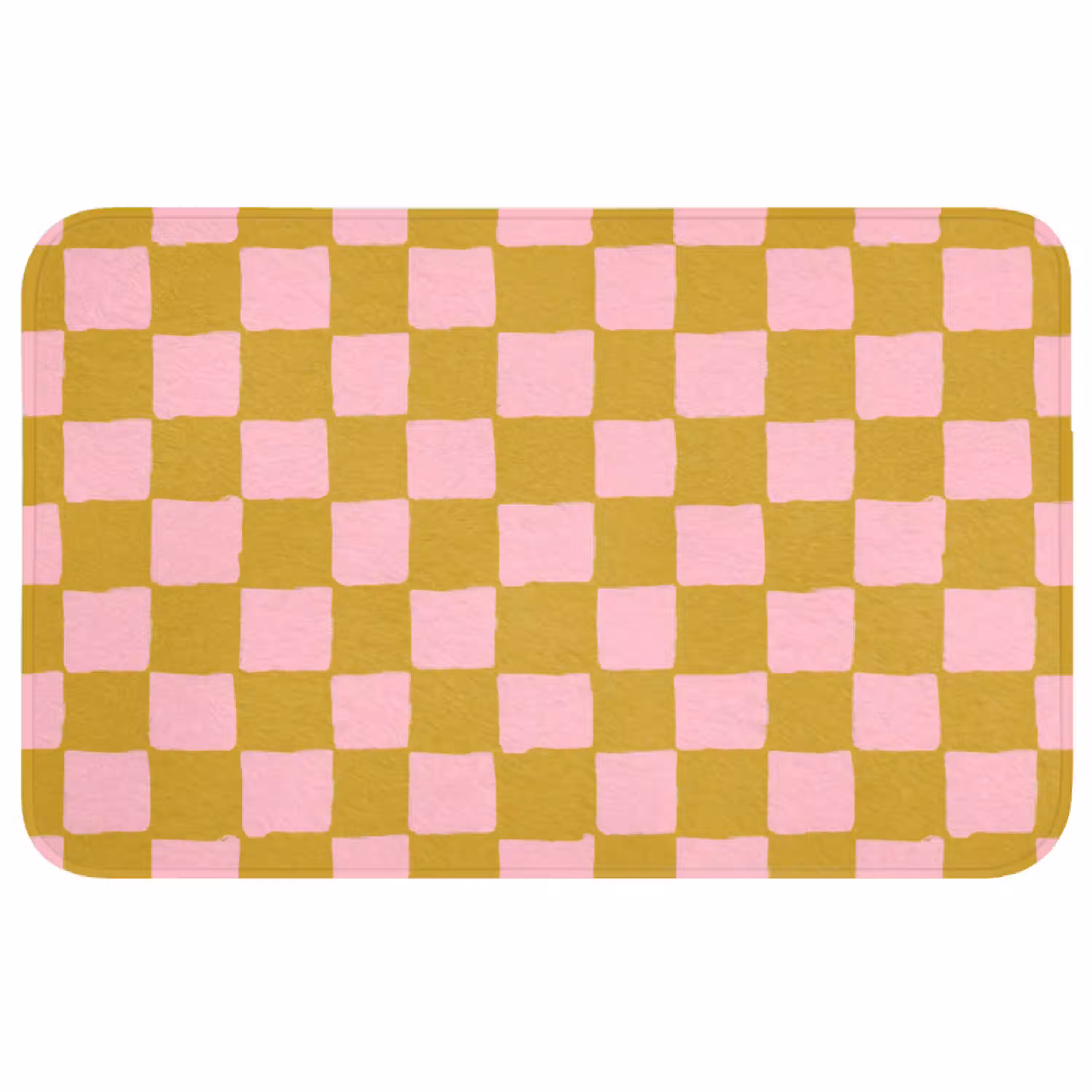 Patroon - Vierkant - Roze Badmat middel 997 -3d