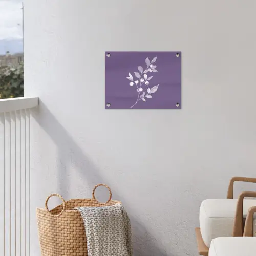 Tak - Sierlijk - Bladeren - Minimalistisch tuinposter los doek klein -sfeer8