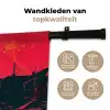 Straat - Verlaten - Schedel - Geel Wandkleed katoen klein -sfeer2