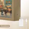 Kerstsfeer - Stadsplein - Kleurrijk Light Box met batterij (Wandlamp) middel -USP_websiteoplaadbaarNL