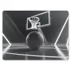 Basketbal - Basketbalveld - Lichtlijnen muismat rubber klein -3d
