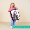 Aquarel paard met paarse manen Kinderkoffer - Zwart klein -sfeer2_UK
