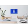 Tulp - Minimalistisch - Bladeren - Wit Muursticker klein -eettafel